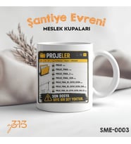 Mimar ve Mühendise Özel Komik Kupa – "Son Dosya Diye Bir Şey Yoktur" Baskılı Kupa