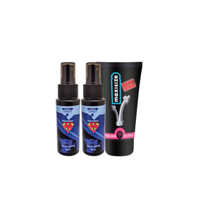 2 Tane Machoman 60 ml geciiktirici Sprey + Maxi Size Erkek Özel Penis Boyu Uzatıcı Kalınlaştırıcı Krem