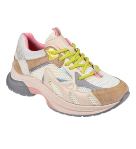 Pullman Kadın Spor Ayakkabı Sneaker SMS-30170 BEJ PEMBE