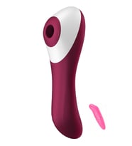 Dual Crush Güçlü Titreşimli 2 Motorlu Klitoris Uyarıcı Ve Emişli Vibratör+Vibratör