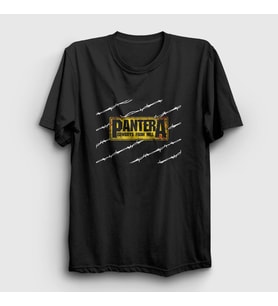 Presmono Unisex Siyah Barbed Pantera T-Shirt 168122tt
