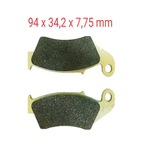 ÖN FREN DİSK BALATASI FA185 A KALİTE HONDA NX 4 FALCON-CRF 250 X-400 X-KAWASAKİ KX 250-YAMAHA WR 250 UYUMLU