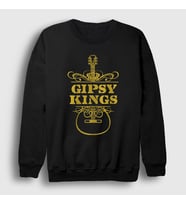 Presmono Unisex Siyah Guitar Gipsy Kings Sweatshirt 548798tt