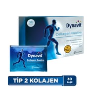 Dynavit Collagen Quatro 30 Saşe - Hidrolize Peptit Tip 2 Tavuk Kolajeni, MSM, Glukozamin ve Kondroitin Sülfat
