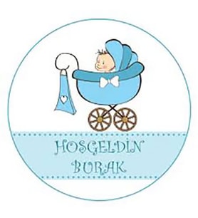 Bebek Arabalı Siticker eb54-