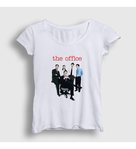 Presmono Kadın Beyaz Poster V2 Dizi The Office T-Shirt 345877tt