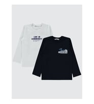 Civil Boys Erkek Çocuk 2'li Sweatshirt 5-13 Yaş Siyah