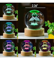 Kişiye Özel şıklı Ahşap Kaideli Flamingo Çifti Temalı Cam Küre 8cm*6cm