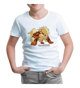 Pokemon Go - Arcanine Beyaz Çocuk Tshirt