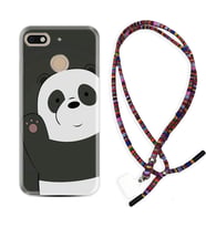 General Mobile GM8 Go GM9 GM20 Pro Plus Kılıf Boyun Asklı Rasta Silikon Hello Panda 1709