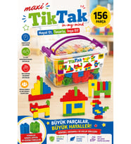 Maxi Tiktak Lego (156 Parça) - Tik-Tak Puzzle - Küçük Bloklar - Maxi Tik Tak Legolar Oyuncak