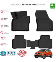 CAPTUR ARACA ÖZEL 3D PASPAS 2013 2014 2015 2016 2017 2018 2019