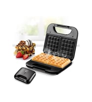 Elektrikli Waffle Makinası - Waffle Yapma Makinesi - Yapışmaz ;Tabanlı Yanmaz Tapan Waffle Makinesi