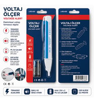 Temassız Voltaj Ölçer Kalemi 90-1000V AC – LED Işıklı ve Sesli Elektrik Test Cihazı