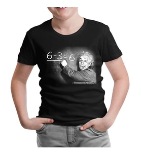 Einstein Siyah Çocuk Tshirt