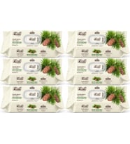 Fibril Islak Havlu Mendil 90 Yaprak Mistik Sedir Ağacı Plastik Kapaklı (6 Lı Set) 540 Yaprak