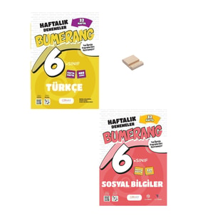 6. Sınıf Bumerang Türkçe ve Sosyal 32 Haftalık Denemeleri + Telefon Standı