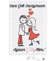 Seni Çok Seviyorum Puzzle 240 Parça Yapboz