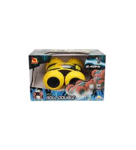 Roll Double 360 Derece Dönen Uzaktan Kumandalı Araba 16 cm 25338 Sarı