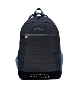 Cambridge Polo Club Minimalist Tasarım Siyah Unisex Okul Günlük Seyahat Sırt Çantası - PLCAN2166-001 (Çok Renkli)