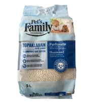 Pets Family Topaklanan Parfümsüz Doğal Bentonit Kalın Taneli Kedi Kumu 5 L