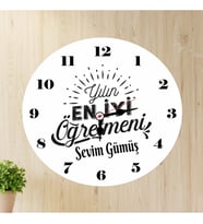 Yılın En İyi Öğretmeni Duvar Saati