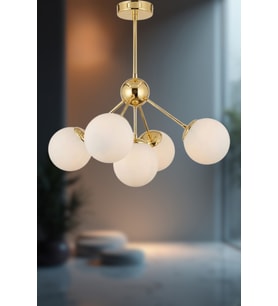 Axiva Sarkıt Avize – 4 Farklı Renk Seçenekli Modern Tasarım Avize (Gold)