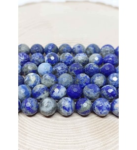 Bileklik Boy Lapis Taşı Faset Kesim Yarım Dizi 8mm (18CM UZUNLUĞUNDADIR)