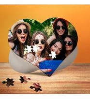 Kişiye Özel Kalp Tasarım Puzzle