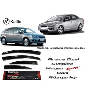 Ford Focus 2 Cam Rüzgarlığı Mugen Tip Sunplex