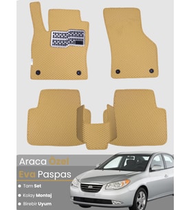 HYUNDAİ ELANTRA (2006-2011) Uyumlu EVA Paspas Tam Set–Araca Özel,Kolay Montaj,Su Geçirmez