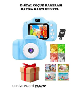 Mini Fotoğraf Makinesi Çocuk Için Eğitici Video Kamera 1080p Hd Ekran Digit