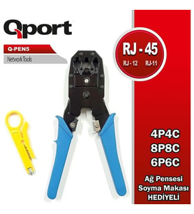 Qport Q-Pen5 Rj45/Rj11 Sıkma Pensesi