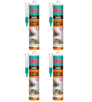 Akfix 4 Adet Genel Amaçlı Beyaz Akrilik Mastik 500 Ml AC605
