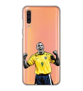 Samsung Galaxy A50 - A30S Uyumlu Ronaldo Nazario Futbol Tasarımlı Şeffaf Telefon Kılıfı