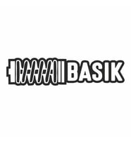 Basık Araba Sticker siyah 19x4 CM (Siyah-Siyah)