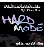 hard sert mod ön arka cam uyumlu 2adet oto sticker - ışıkta renk değiştiren hologram sticker yapıştırma