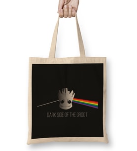 Guardians Of The Galaxy Pink Floyd Dark Side Of The Groot Bez Çanta Uzun Saplı