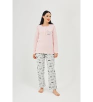 HF Club 2115 Kadın Uzun Kollu Pijama Takımı