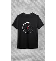 10 Kasım Atatürklü Tişört, 10 Kasım Atatürk Baskılı Tişört, Siyah %100 Pamuk Süprem T-Shirt/Tişört