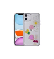 Apple iPhone 11 Uyumlu Kılıf Figürlü Desenli Işıltılı Sert Zore Sos Kapak (Model 3)