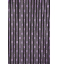 KÜÇÜK PUANLI MODEL LİLA RENK HAZIR İP PERDE 300*270 cm