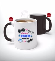 BK Gift Kişiye Özel Canım Dedem Tasarımlı Sihirli Kupa Bardak-1 (Beyaz)