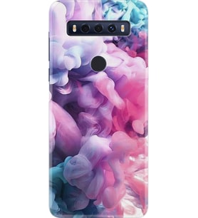 TCL 10 SE Kılıf Resimli Silikon Kılıf Pink Cloud 1305