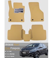 PEUGEOT 208 (2012-2019) Uyumlu EVA Paspas Tam Set–Araca Özel,Oto Paspas,Kolay Montaj