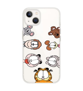 Iphone 14 Uyumlu Garfield Tasarımlı Şeffaf Telefon Kılıfı