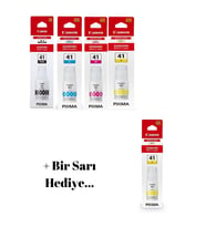 Gı41 G2420 4 Renk Mürekkep Seti + 1 Sarı Hediye Gı-41 069