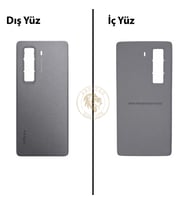 Infinix Hot 50 Pro Plus Titanyum Gri Uyumlu Arka Kapak Arka Cam Batarya Pil Kapağı Lazer Kesim