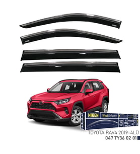 Toyota Rav4 Kromlu Cam Rüzgarlığı Niken 2019+sonrası uyumlu (Beyaz)