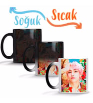 Taehyung BTS Idol Sihirli Kupa Bardak Porselen